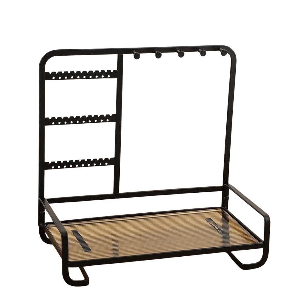 Premium Metal Jewelry Stand Organizer - Sleek Tabletop Holder for Necklaces, Earrings, Rings & Bracelets (Available in Black & Gold)