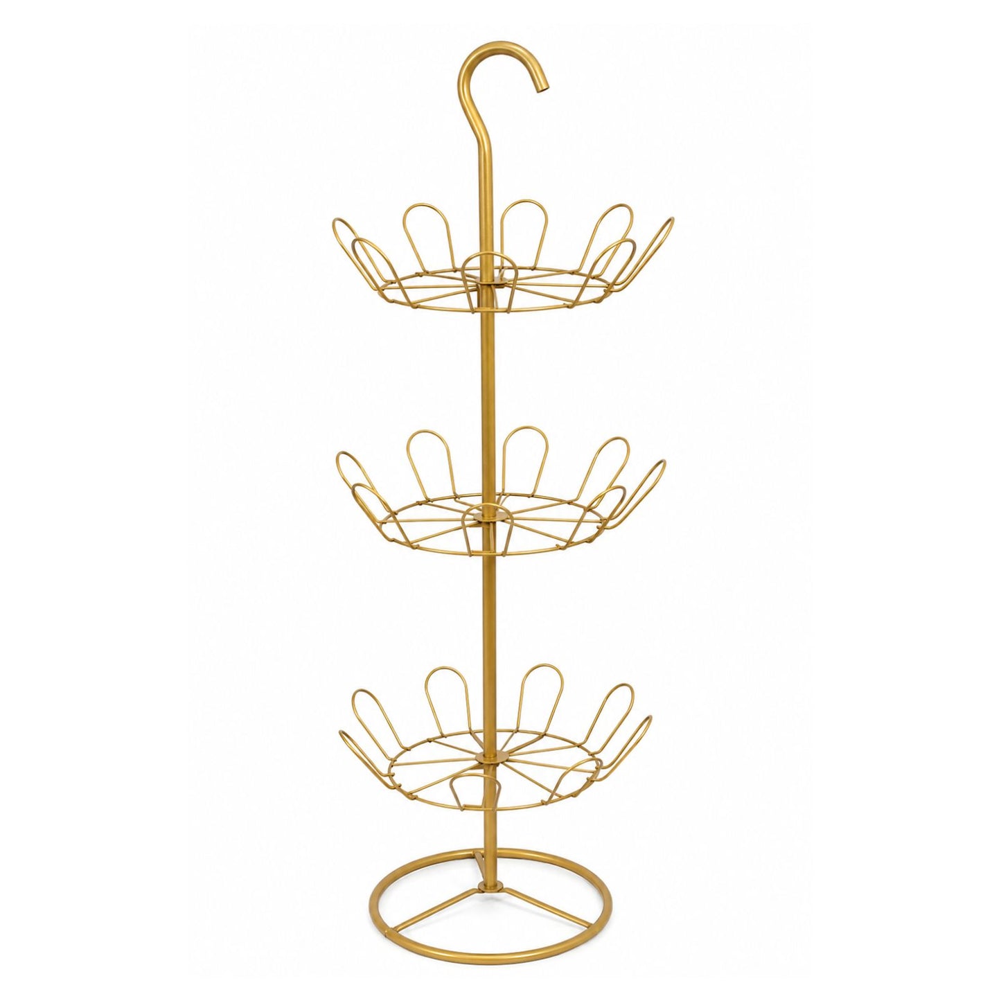 Shoe Drying Rack for Balcony & Bathroom | 3-Tier Rotating Shoe Stand Organizer with Hanging Hook