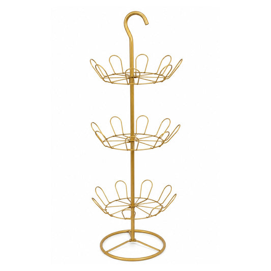 Shoe Drying Rack for Balcony & Bathroom | 3-Tier Rotating Shoe Stand Organizer with Hanging Hook