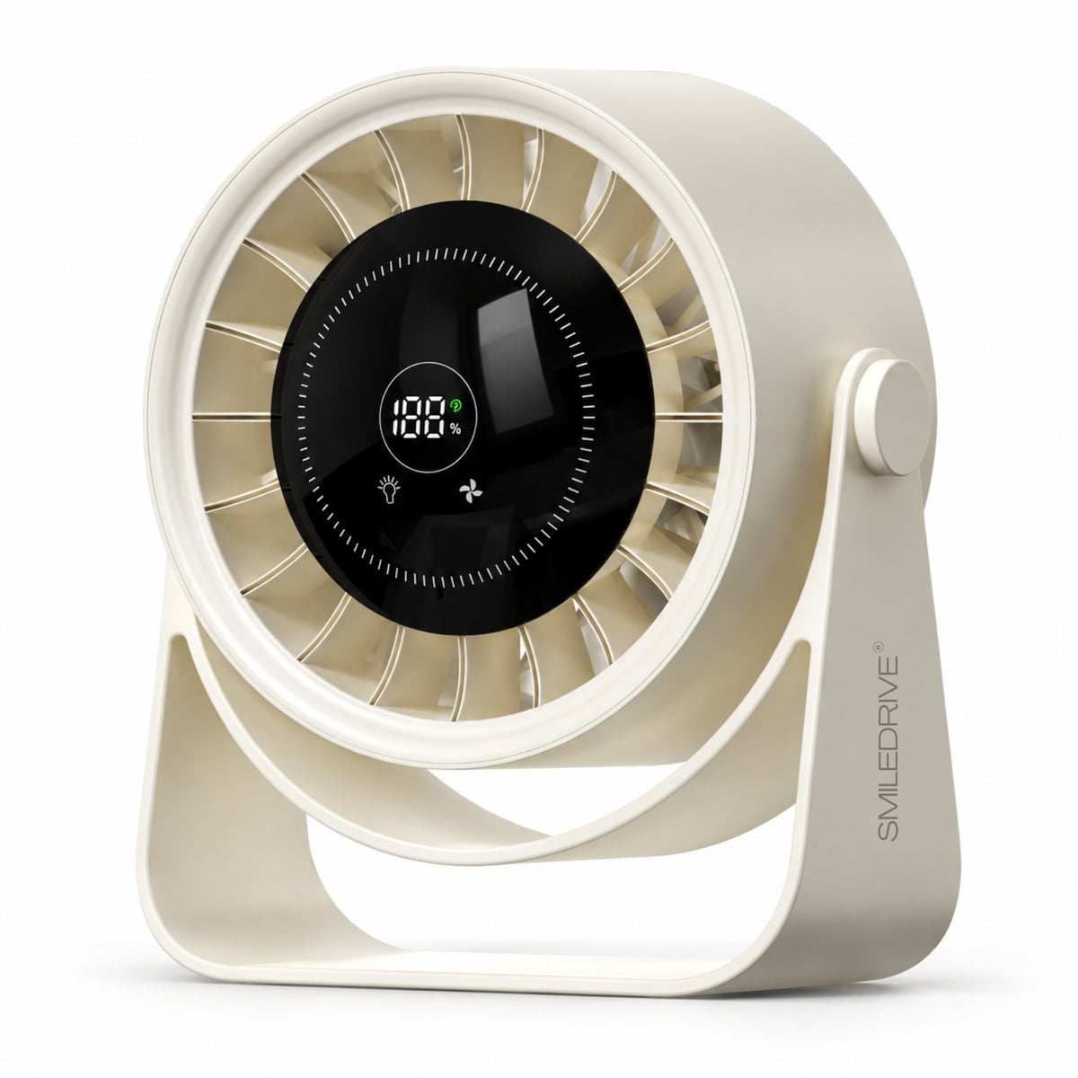 High Speed BLDC Desktop Fan | Rechargeable Fan with 4000 mAh battery | Speed control with Digital Display |  Remote Control |  Desktop & Wall Mounted Design | Ambient Light | Type C