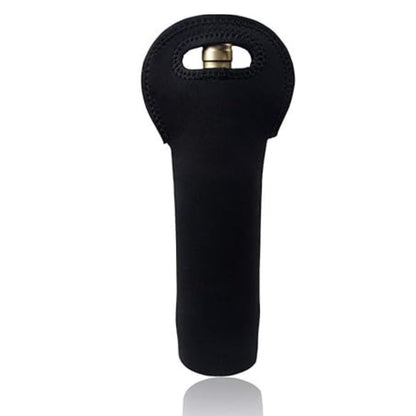 SMILEDRIVE® Waterproof Water Bottle Holder Bag with ergonomic handle | Slim, sleek and anti-slip | Perfect for Office, Gym, Travel & Outdoor Use | Fits Most Bottles (Black) | Suitable for all ages