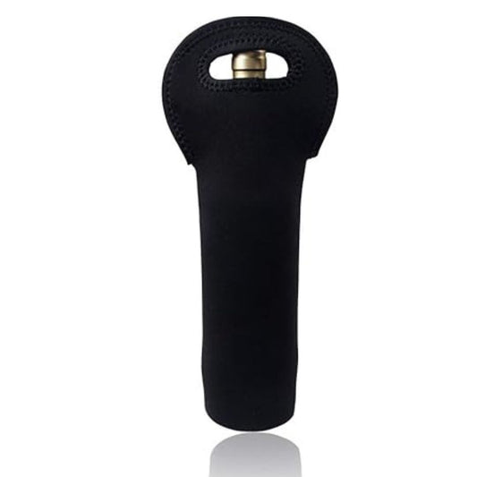 SMILEDRIVE® Waterproof Water Bottle Holder Bag with ergonomic handle | Slim, sleek and anti-slip | Perfect for Office, Gym, Travel & Outdoor Use | Fits Most Bottles (Black) | Suitable for all ages