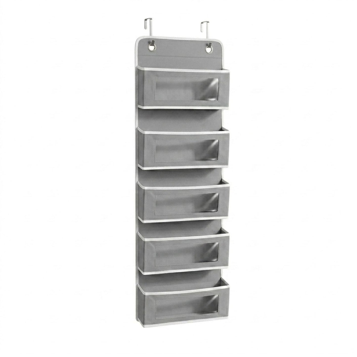 Over the Door Organizer – Hanging Storage Organizer with Clear Window Pockets for Closet, Bedroom, Bathroom | Available in 4/5 Pockets