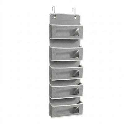 Over the Door Organizer – Hanging Storage Organizer with Clear Window Pockets for Closet, Bedroom, Bathroom | Available in 4/5 Pockets