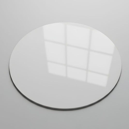 Acrylic White & Black Reflective Display Table Riser for Professional Product Photography,30x30CM Background Boards for Product Table Top Photography Shooting