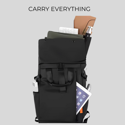 Waterproof Rolltop Laptop Backpack Unisex Bag | Expandable 20–25L | Fits 15.6" Laptop | Anti-Theft, Lightweight Bag for Men & Women | Stylish Travel, Office & College Backpack