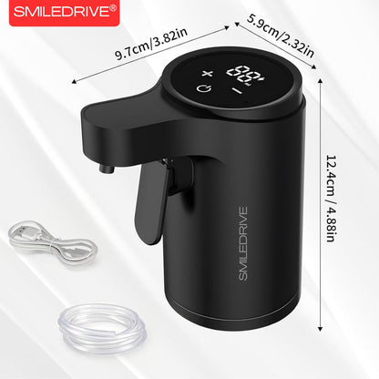 Automatic Peg Dispenser Measurer | Wine Aerator | Peg Measurement Machine for Home Bar | USB Rechargeable Bottle Dispenser for Wine, Whiskey, Spirits | Black
