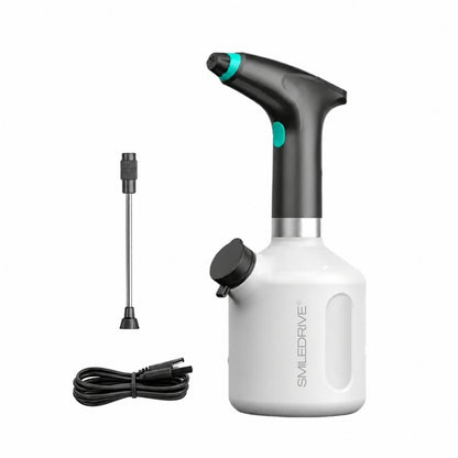 1L Electric Sprayer Bottle, Automatic Watering of Indoor/Outdoor Plants, Mist & Stream Spray with Extended Nozzle, Water level check,  Rechargeable 1200 mAh Battery, Bright Battery Power Indicator, Spray Bottle for Plants, Garden & Household Cleaning
