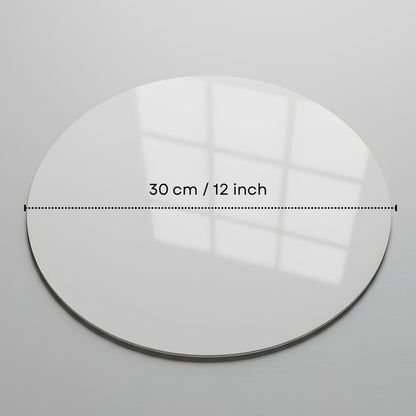 Acrylic White & Black Reflective Display Table Riser for Professional Product Photography,30x30CM Background Boards for Product Table Top Photography Shooting