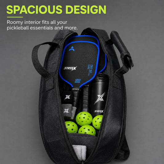 STRYKX Pickleball Kit Bag – Spacious Sports Bag | Easy-Access Pocket & Cushioned Shoulder Strap | Sports Bag for Pickleball, Gym & Travel