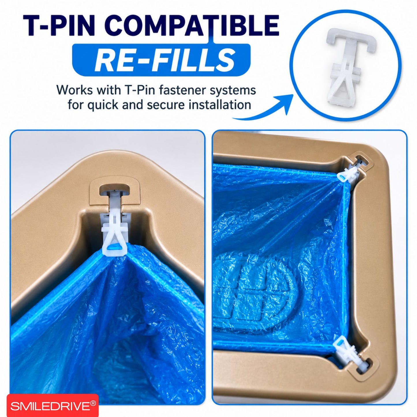 Shoe Cover Dispenser Refills – 100 Pcs / 200 Pcs | T-Clip Compatible Covers for Automatic Dispensers (ONLY REFILLS)