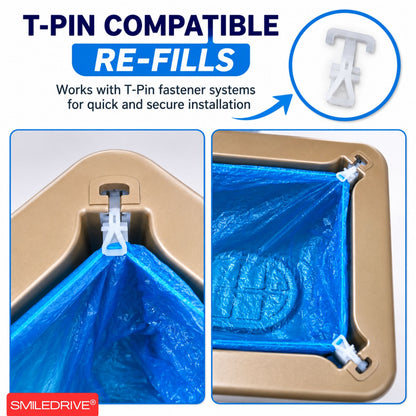 Shoe Cover Dispenser Refills – 100 Pcs / 200 Pcs | T-Clip Compatible Covers for Automatic Dispensers (ONLY REFILLS)