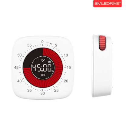 Digital Visual Timer with Countdown Display, Silent & Audible Alerts, Magnetic Back, Stand & USB Type-C Rechargeable Timer for Study, Cooking, Workouts and Daily Routines