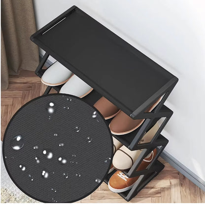 SMILEDRIVE® Small Plastic Shoe Rack – Space-Saving, Dust-Proof, and Easy-to-Assemble Shoe Organizer