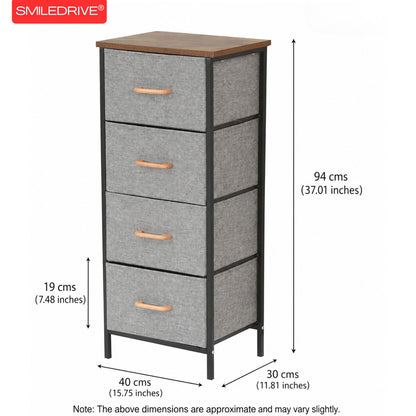 Small Chest of Drawers | Fabric Pull-Out Mini Drawers | Dresser Tower for Bedroom & Living Room