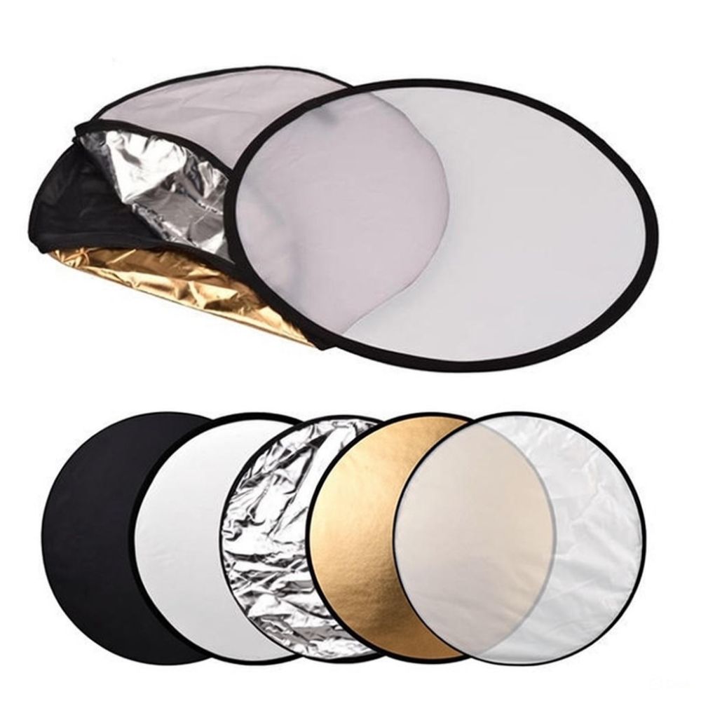 5‑in‑1 Photography Reflector – Camera Reflector & Light Reflector for Photography, Foldable Five in One Reflectors for Studio & Outdoor Shoots