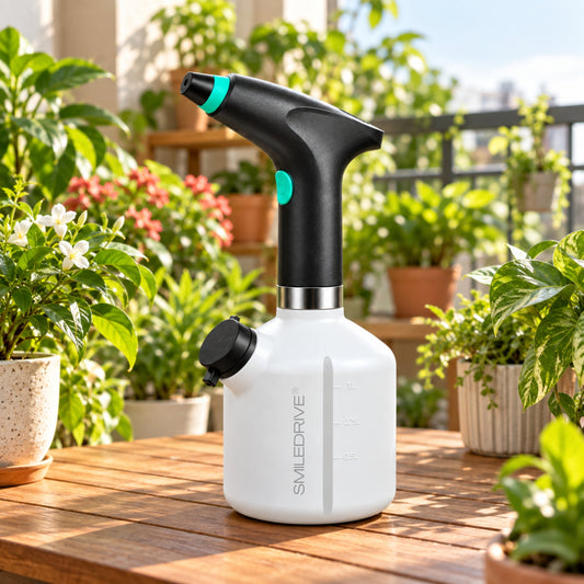 1L Electric Sprayer Bottle, Automatic Watering of Indoor/Outdoor Plants, Mist & Stream Spray with Extended Nozzle, Water level check,  Rechargeable 1200 mAh Battery, Bright Battery Power Indicator, Spray Bottle for Plants, Garden & Household Cleaning