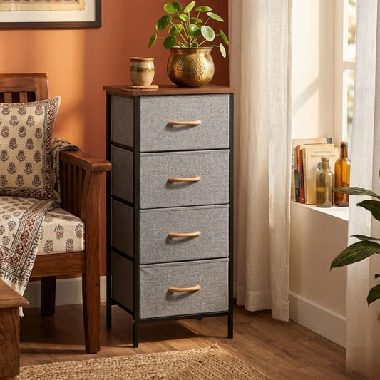 Small Chest of Drawers | Fabric Pull-Out Mini Drawers | Dresser Tower for Bedroom & Living Room