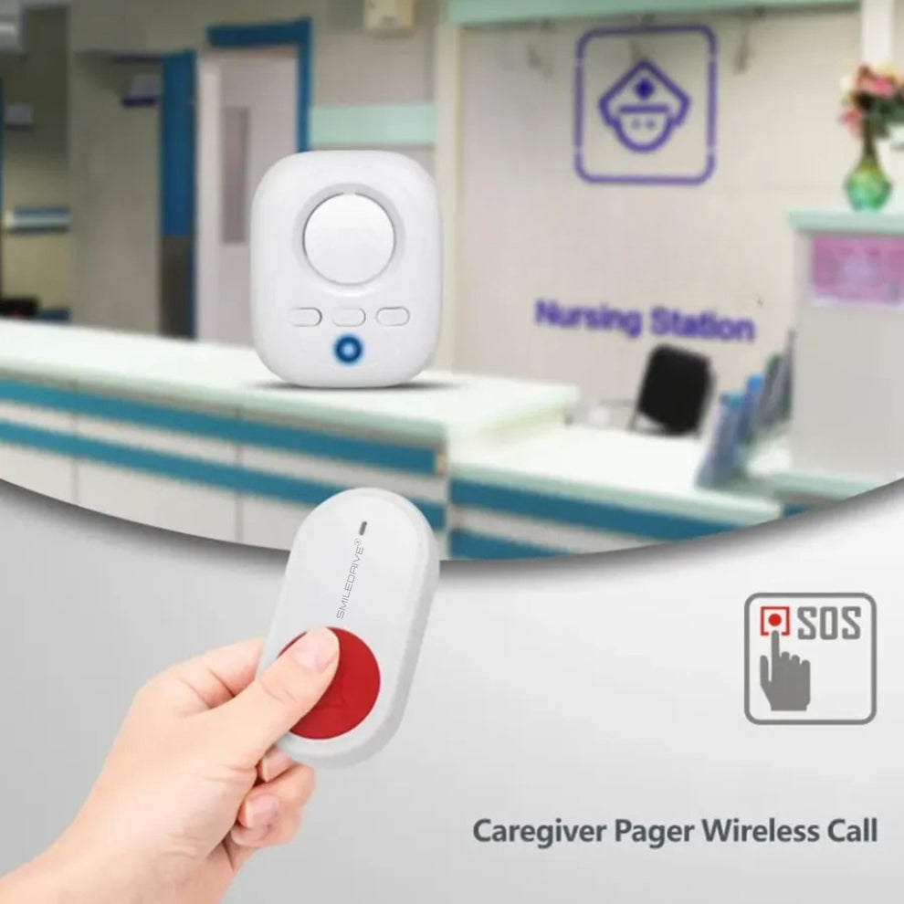Sos Calling Device Smiledrive Wireless Call Bell for Patients SOS Device for elderly Emer ...