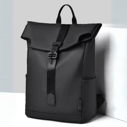 Roll Top Backpack Waterproof Laptop Bag - Stylish & Space Travel, Office & College Faux Leather Bag