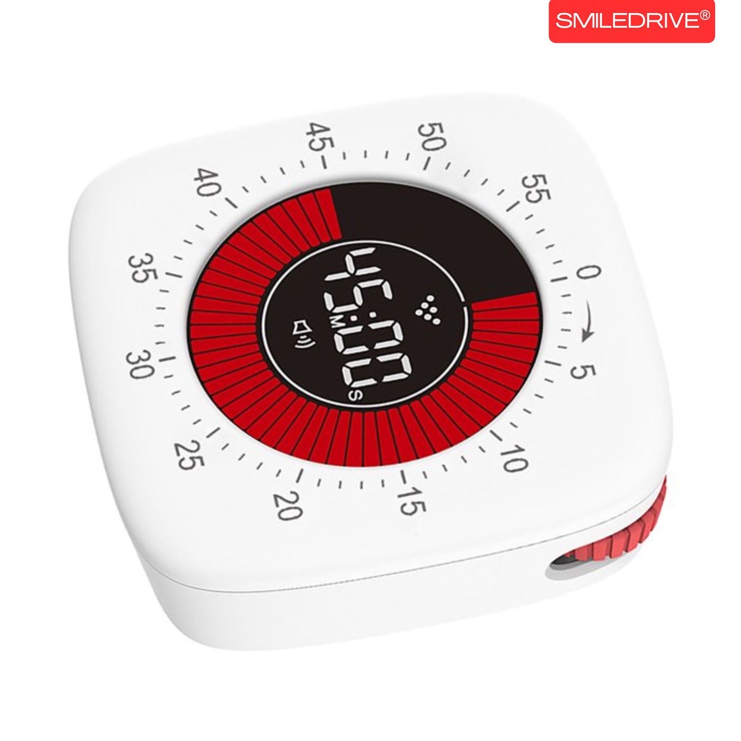 Digital Visual Timer with Countdown Display, Silent & Audible Alerts, Magnetic Back, Stand & USB Type-C Rechargeable Timer for Study, Cooking, Workouts and Daily Routines