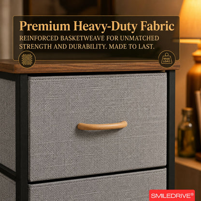 Small Chest of Drawers | Fabric Pull-Out Mini Drawers | Dresser Tower for Bedroom & Living Room