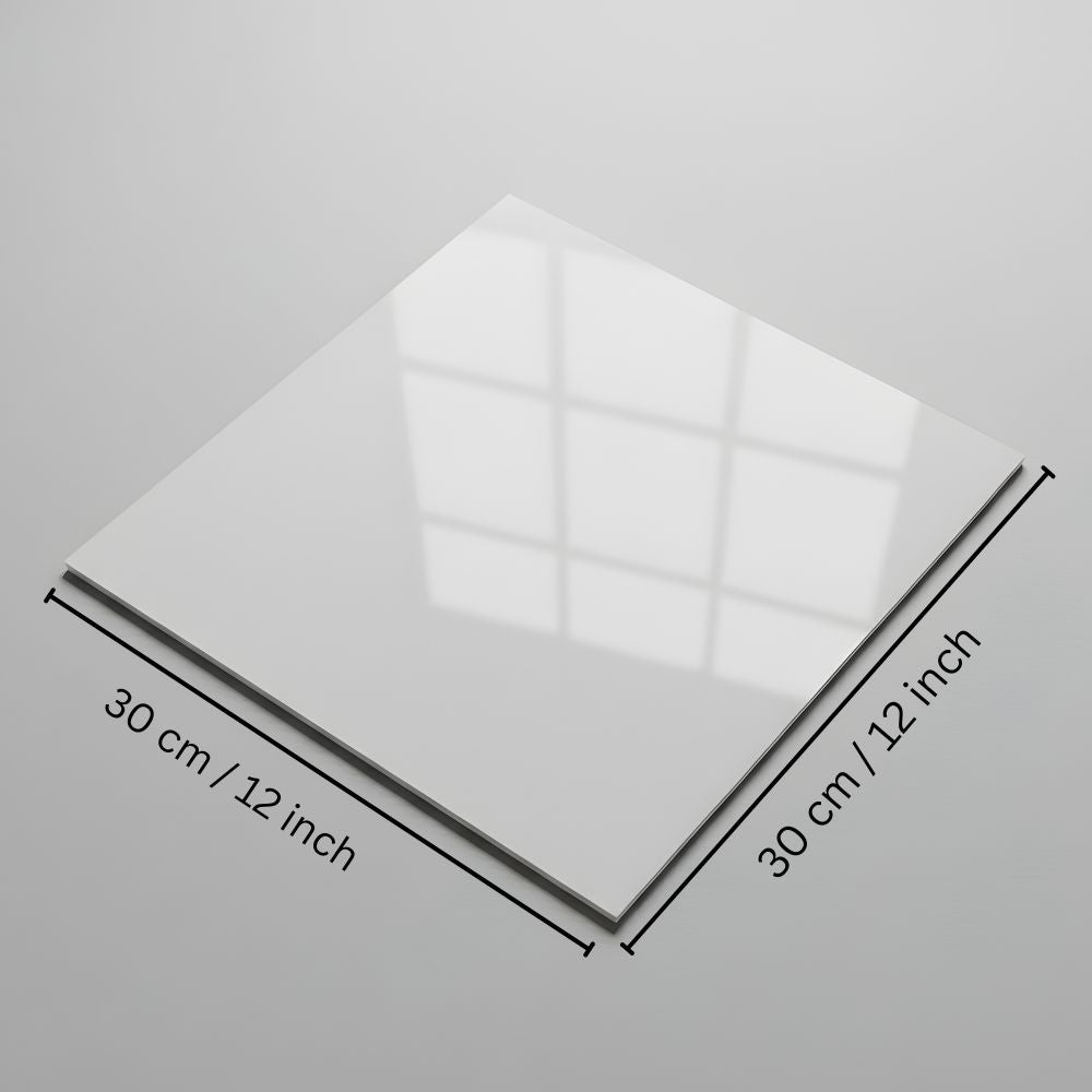 Acrylic White & Black Reflective Display Table Riser for Professional Product Photography,30x30CM Background Boards for Product Table Top Photography Shooting