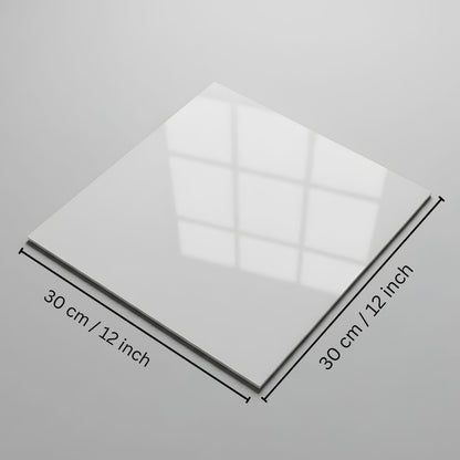 Acrylic White & Black Reflective Display Table Riser for Professional Product Photography,30x30CM Background Boards for Product Table Top Photography Shooting