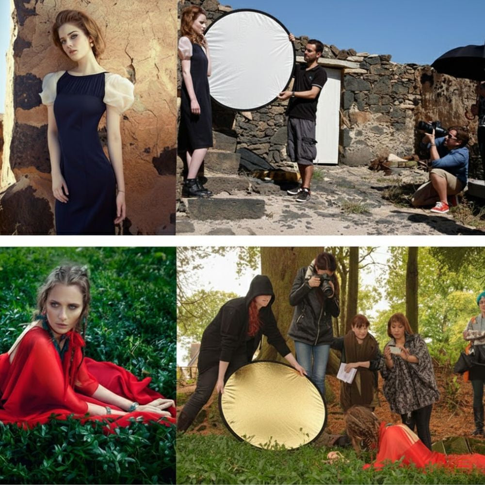 5‑in‑1 Photography Reflector – Camera Reflector & Light Reflector for Photography, Foldable Five in One Reflectors for Studio & Outdoor Shoots