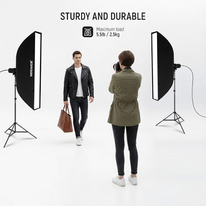 Photography Light Stand for Camera & LED Lights | Adjustable 2.6ft–7ft Carbon Steel Photo Light Stand | Camera Stand with Light Mount | Photography Reflector Stand & Backdrop Support with adjustable mobile clip.