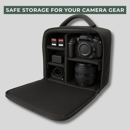 Mini DSLR Camera Bag | Compact, Water-Resistant & Lightweight | Fits DSLR/Mirrorless + 2 Lenses