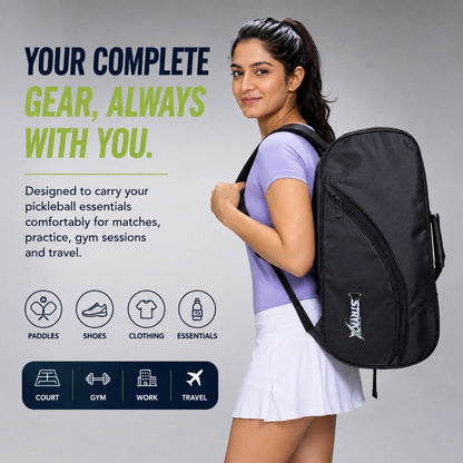 STRYKX Pickleball Kit Bag – Spacious Sports Bag | Easy-Access Pocket & Cushioned Shoulder Strap | Sports Bag for Pickleball, Gym & Travel