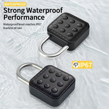 Load image into Gallery viewer, Combination Lock Digital Mini Padlock - IP67 Waterproof with 6-Digit Password and 1 Year Standby