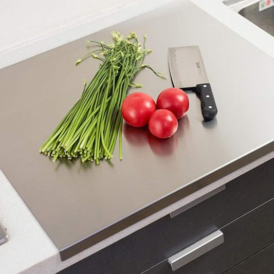 Premium 304 Stainless Steel Cutting Board – Durable, Hygienic, and Non-Slip Chopping Surface