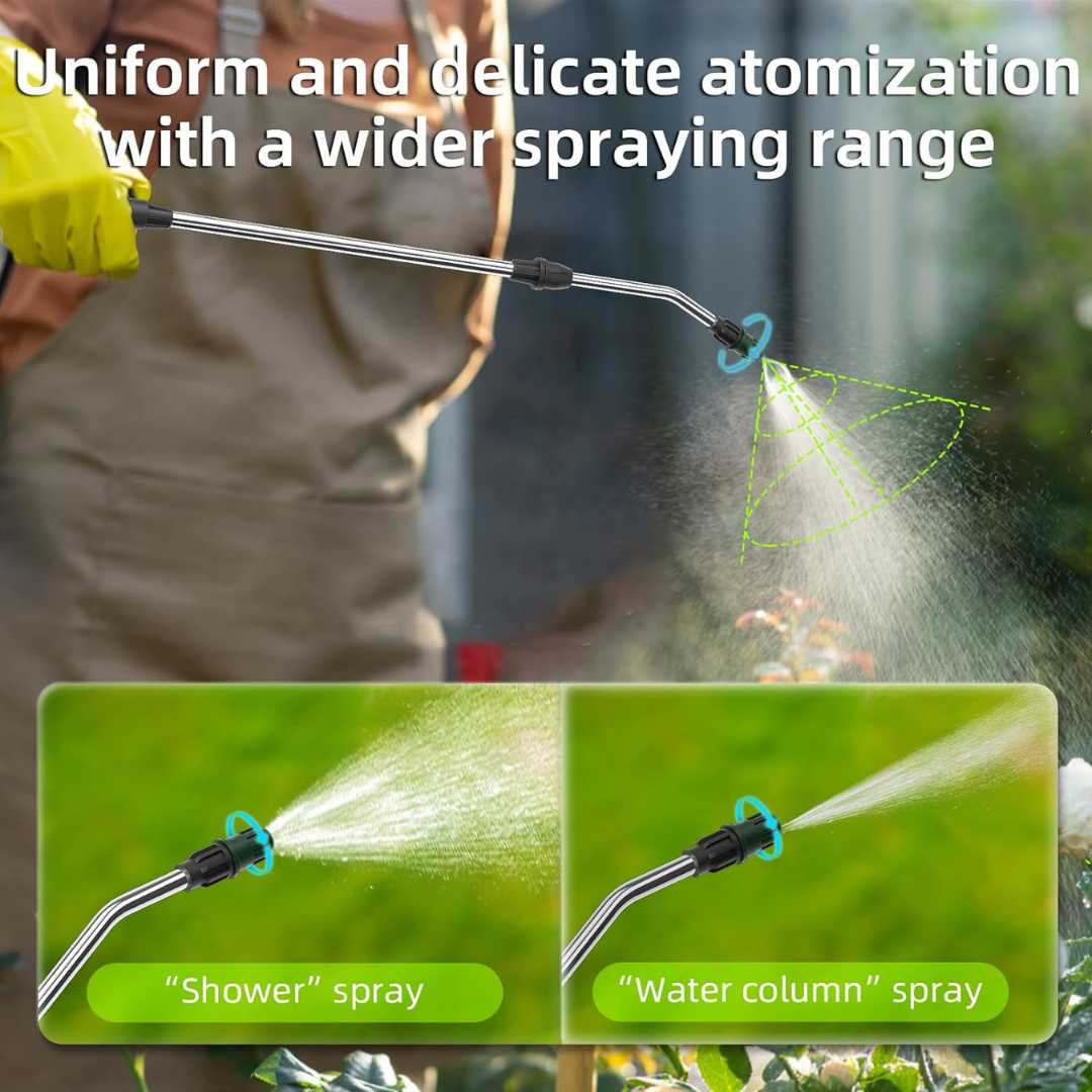 6L Garden Sprayer Water Spraying Machine with Rechargeable Battery, Ad ...