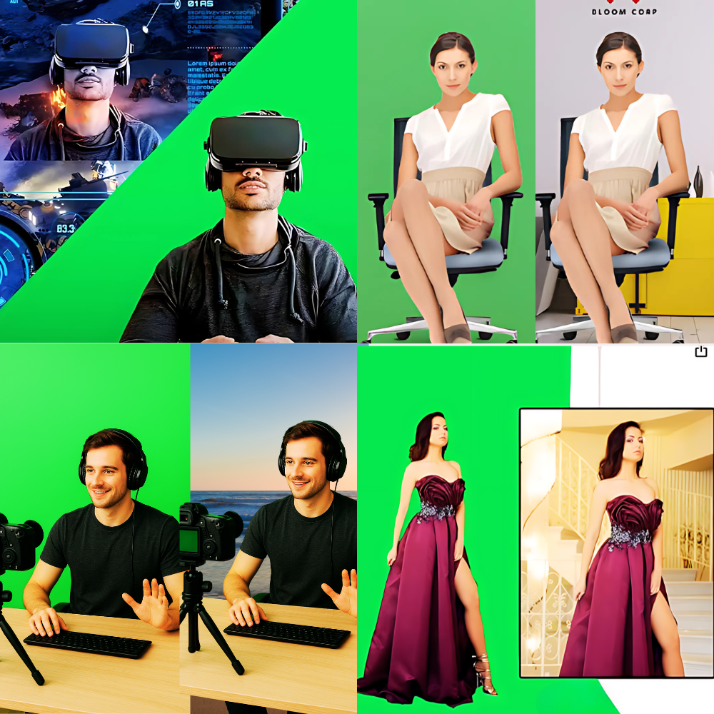 PVC Green Screen Backdrop – Wrinkle-Free Chroma Key Sheet for Streaming & Video (60×120 / 100×300 cm)