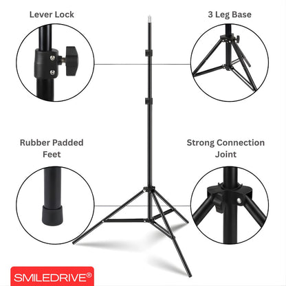 Photo Studio Light Box Product Photography 43 sq cm Lighting Tent with 2 LED-Made in India Photo Booth with a Tripod