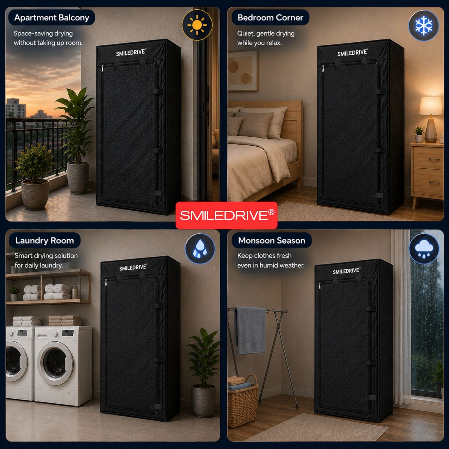 Electric Clothes Dryer Machine | Heavy-Duty 3-Tier Rack | Quick-Dry Technology | Hygienic, Foldable & Space-Saving Design