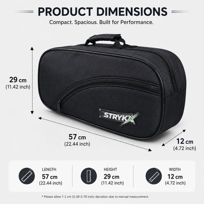 STRYKX Pickleball Kit Bag – Spacious Sports Bag | Easy-Access Pocket & Cushioned Shoulder Strap | Sports Bag for Pickleball, Gym & Travel