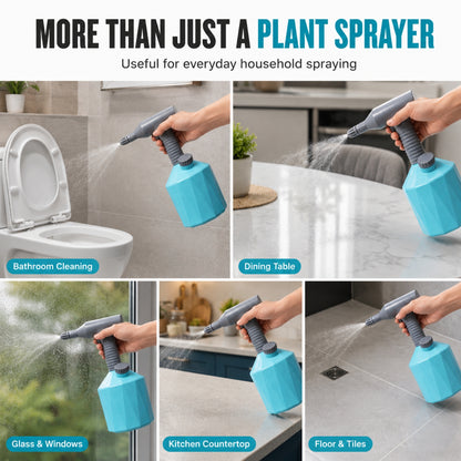 1L Garden Sprayer with Adjustable Mist & Stream | 2000 mAh Rechargeable Battery | USB Charging | Handheld Automatic Sprayer for Plants, Gardening & Household Use