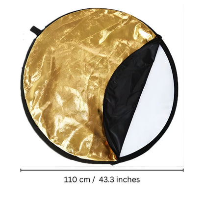 5‑in‑1 Photography Reflector – Camera Reflector & Light Reflector for Photography, Foldable Five in One Reflectors for Studio & Outdoor Shoots