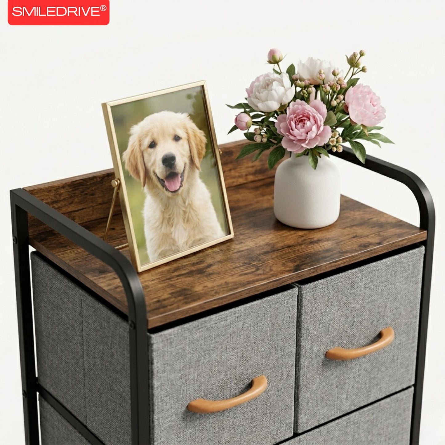 Small Chest of Drawers | Fabric Pull-Out Mini Drawers | Dresser Tower for Bedroom & Living Room