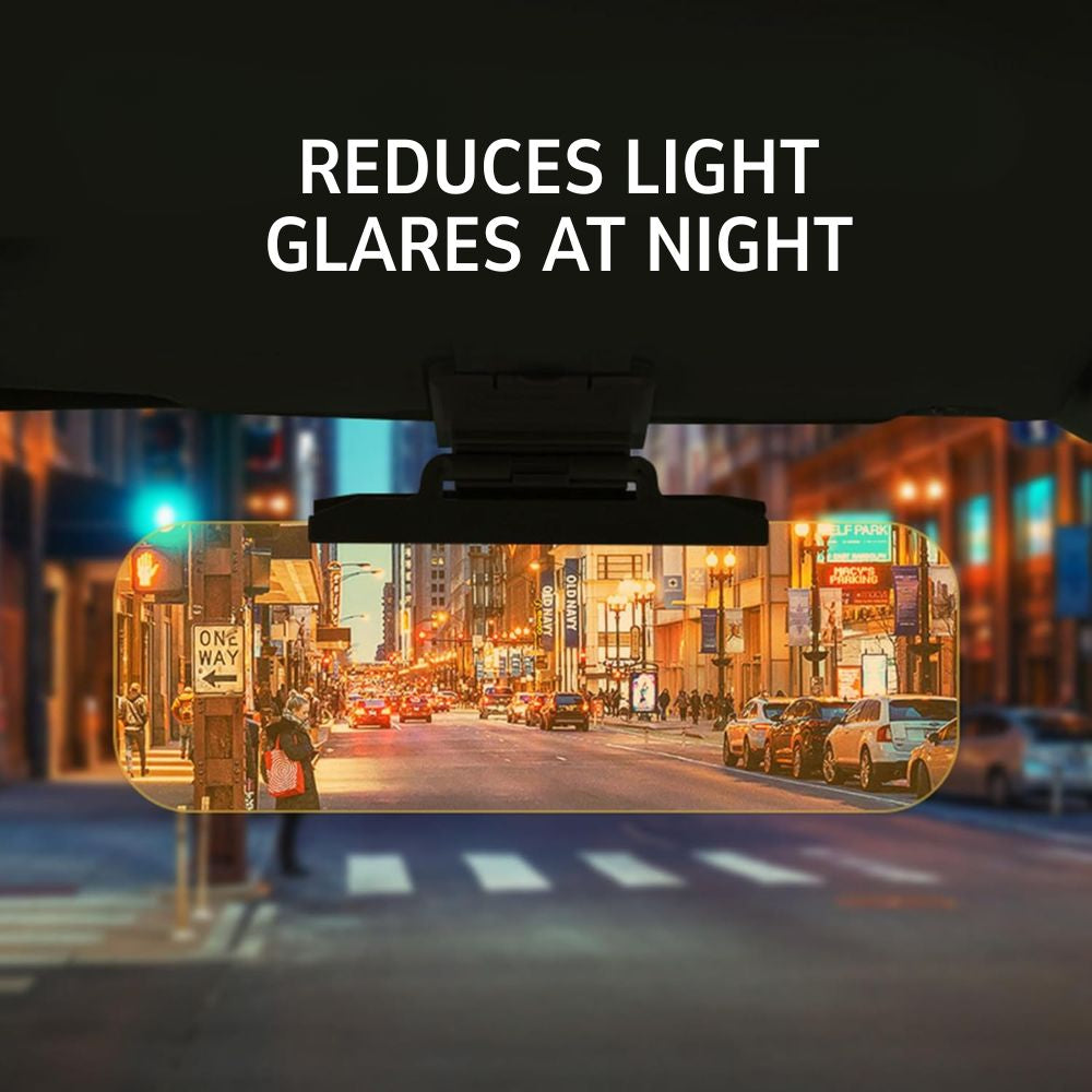 Anti Glare Sun Visor For Car | Day Night Car Visor | UV Protection & Blue Light Filter Blocks 97.4% UV Rays