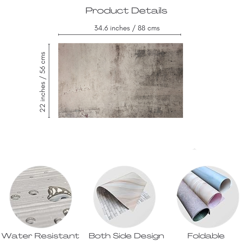 Photo Studio Backdrop Background Sheet-Double Sided Flat Lay Splashproof Premium Paper Backdrop for Food, Small Product Photo Shoot-Size 56x88 (Set of 3)