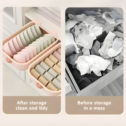 Clothes Organizer Boxes for Wardrobe | Storage Boxes for Bras, Socks, Innerwear & Baby Wear | Sliding Drawers for Cupboard