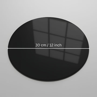 Acrylic White & Black Reflective Display Table Riser for Professional Product Photography,30x30CM Background Boards for Product Table Top Photography Shooting