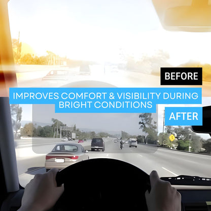 Anti Glare Sun Visor For Car | Day Night Car Visor | UV Protection & Blue Light Filter Blocks 97.4% UV Rays