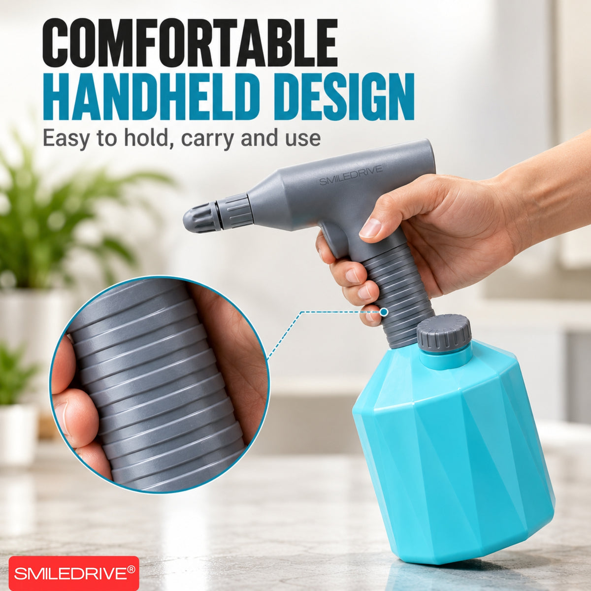 1L Garden Sprayer with Adjustable Mist & Stream | 2000 mAh Rechargeable Battery | USB Charging | Handheld Automatic Sprayer for Plants, Gardening & Household Use