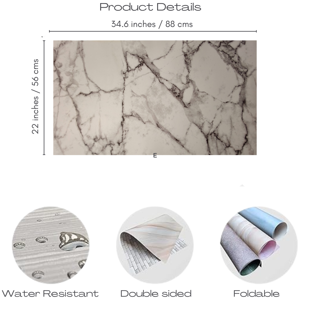 Photo Studio Backdrop Background Sheet-Double Sided Flat Lay Splashproof Premium Paper Backdrop for Food, Small Product Photo Shoot-Size 56x88 (Set of 3)