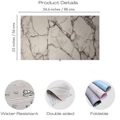 Photo Studio Backdrop Background Sheet-Double Sided Flat Lay Splashproof Premium Paper Backdrop for Food, Small Product Photo Shoot-Size 56x88 (Set of 3)